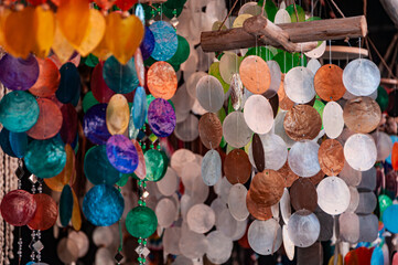 the colorful seashell leather crafts © Gung