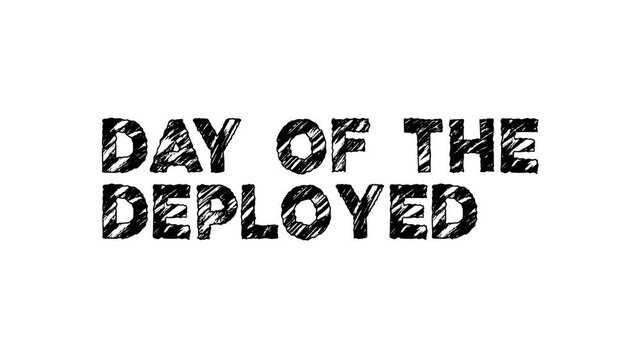 Celebrate deployed service members with animated holiday greeting vector artwork, ideal for patriotic campaigns, social posts, banners, and commemorative promotions.