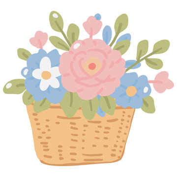 basket of flowers