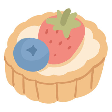 cupcake with strawberry