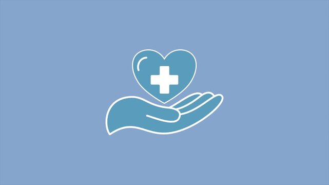 Healthcare Heart in Hand Animation 