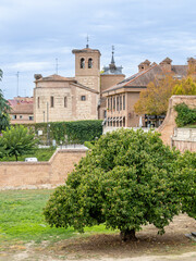 Fototapeta premium Exterior of the Palace of the Infante Don Luis, now a cultural center, in Boadilla del Monte, Madrid