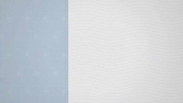 Split screen grid tiles and wavy lines seamless loop background