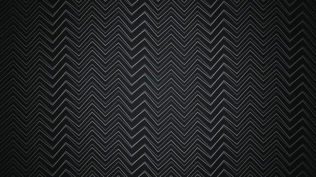 Zigzag white chevron lines moving seamless loop motion background