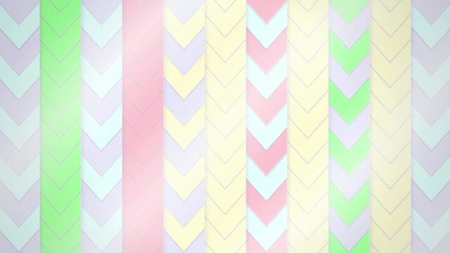 Pastel chevron arrow geometric pattern seamless loop motion background