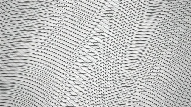 Black line grid geometric mesh optical wave seamless loop background
