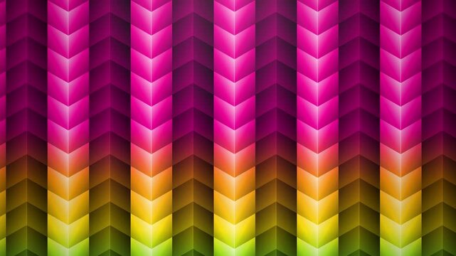 Rainbow geometric chevron arrows seamless loop motion background