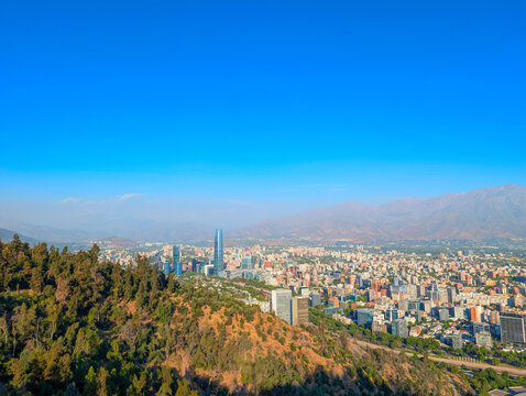 Gran Torre skyline   Santiago Chile