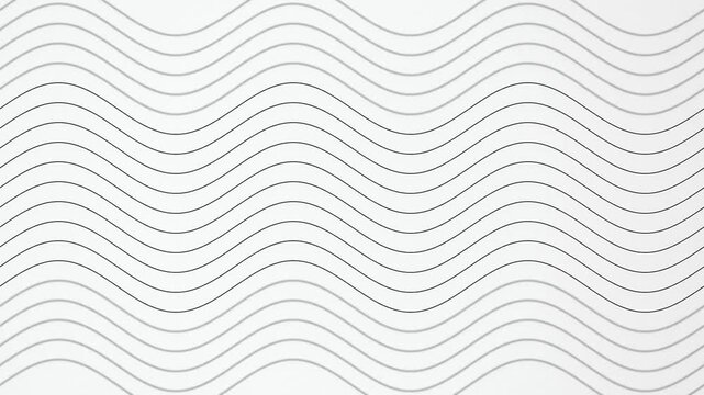Wavy lines horizontal flowing seamless loop motion background