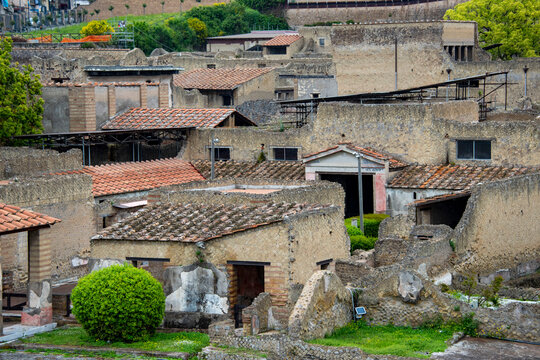 Ancient Roman Town of Herculaneum - Italy