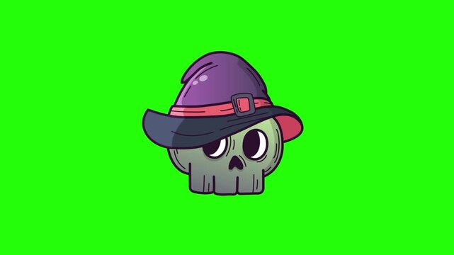 zombie skull witch