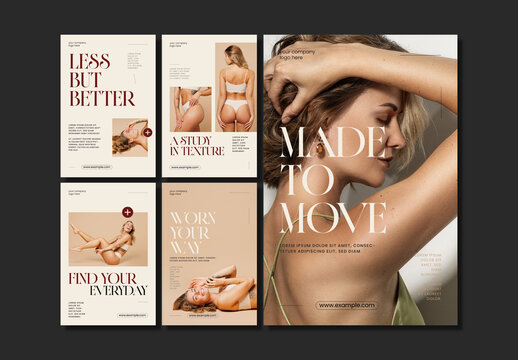 Minimal Fashion Social Media Post Templates