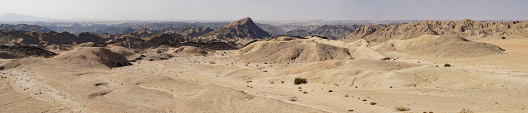 Moon landscape - dry desert in Namibia