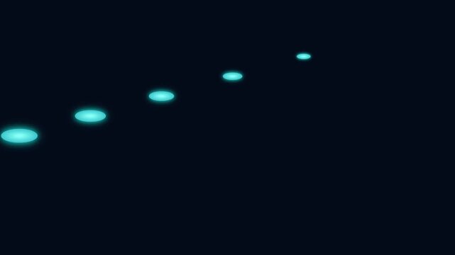 Bioluminescent plankton glowing in dark ocean water
