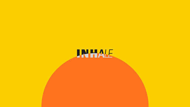 Variable Font Breathing Circle Loop Title Wide