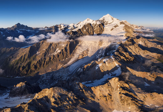 Tetnuldi peak in Georgia ski resort, Svaneti - Caucasus