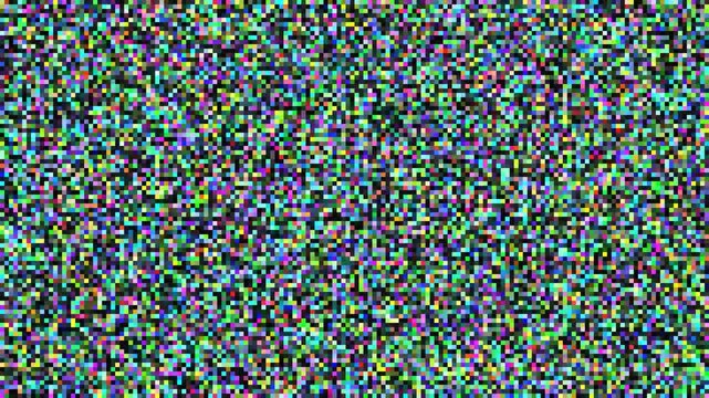 Glitch and noise effects. Broken LCD screen image