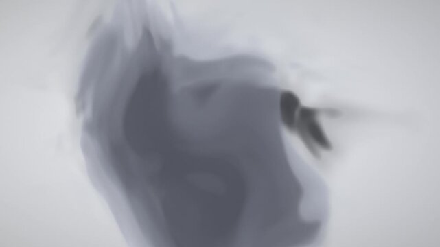 Animation mit Sich ausbreitenden Tintenwolken im Wasser als Loop