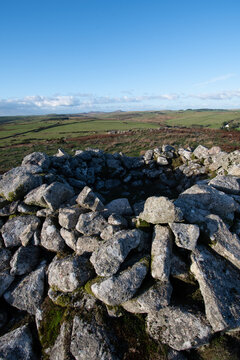 Carburrow Tor, a Bronze Age Cairn on Bodmin Moor Cornwall 