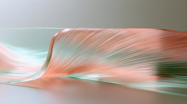 A broad sheet of brushed translucent glass with fine linear streaks