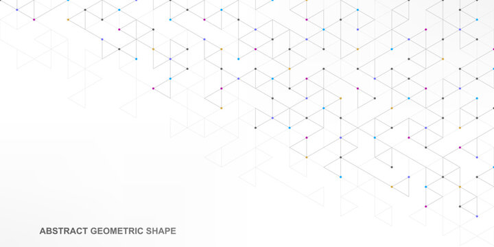 Abstract vector background with a geometric pattern of triangle shapes. Graphic design element 