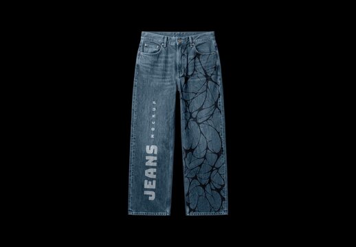 Jeans Mockup For Branding And Merchandise Design