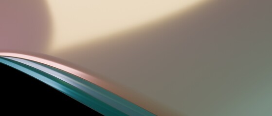 Abstract metallic curved surfaces with soft gradient lighting © MD. NADIM MAHMUD