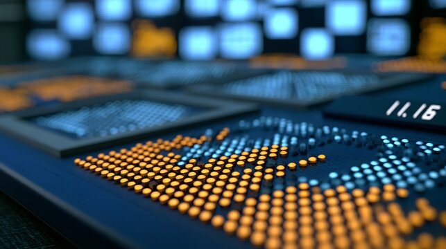 Blockchain concept. Big data binary code futuristic information technology, data flow. Transferring of big data. interconnected blocks of data depicting a cryptocurrency blockchain. 3D Rendering.