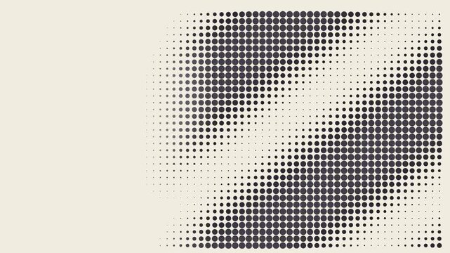 Abstract halftone dot pattern background