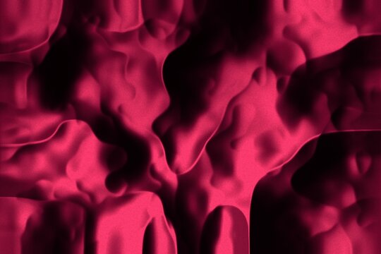 Abstrakter Hintergrund: Textur aus zerknittertem Samt in Karminrot