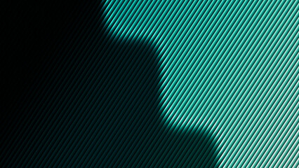 Pleated architectural louver wave blades with macro close © AlexGuda