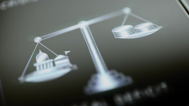 Unequal government and coin pans suggest deficit