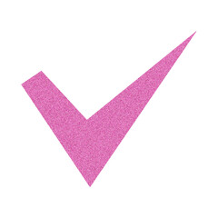 pink check mark grain isolation © Retno