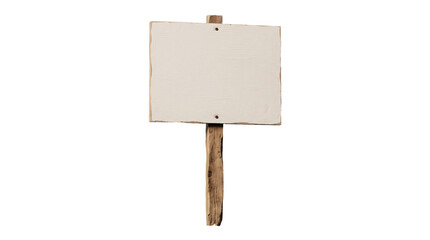 Blank wooden signpost on transparent background for messages and notices. © FHGrafixx