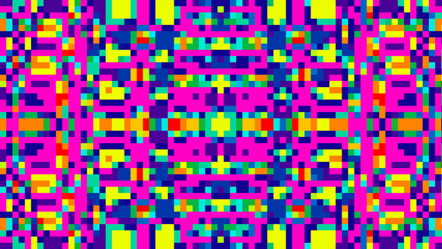 Abstract Pixelated Glitch Abstract Background