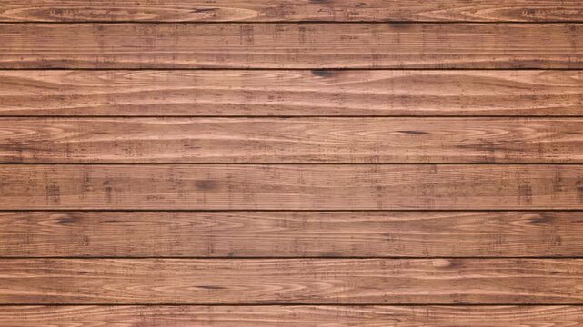 Natural oak wood plank texture background. Horizontal timber grain surface with warm beige tones. Perfect for interior design, wooden flooring, furniture mockups, and architectural decor. 4k footage
