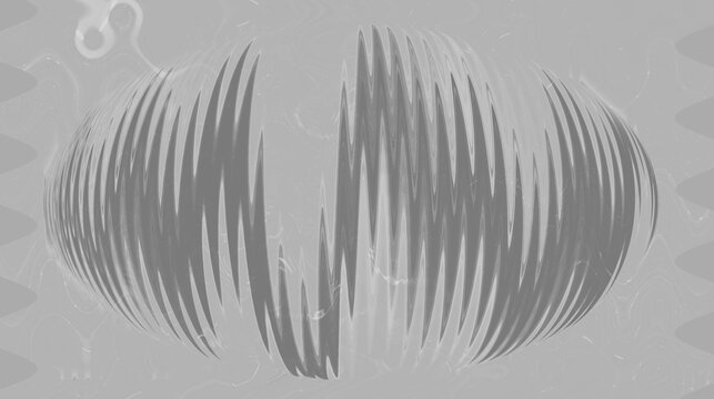 Abstract grey background with vertical wavy lines creating a central