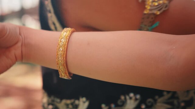 Close-up of Javanese Dancer's Graceful Hand Gestures