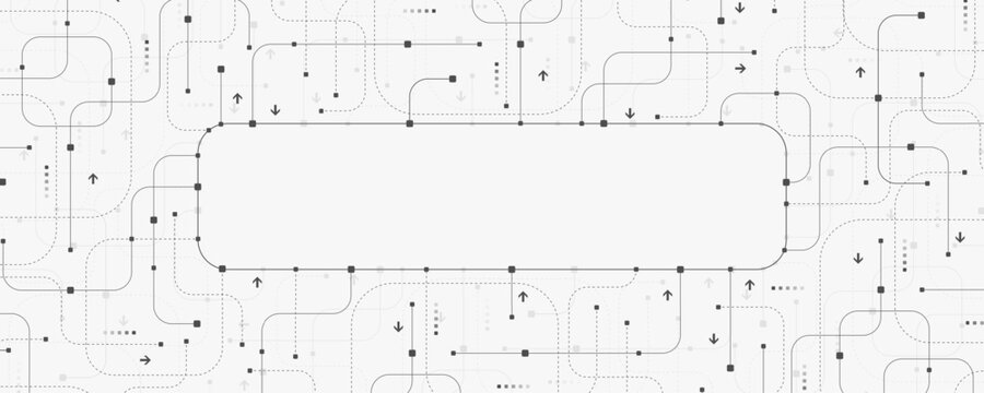 Circuit board technology abstract background. Hardware electronic motherboard texture. Modern engineering concept for header, web banner, website, presentation.