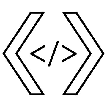 Code brackets icon
