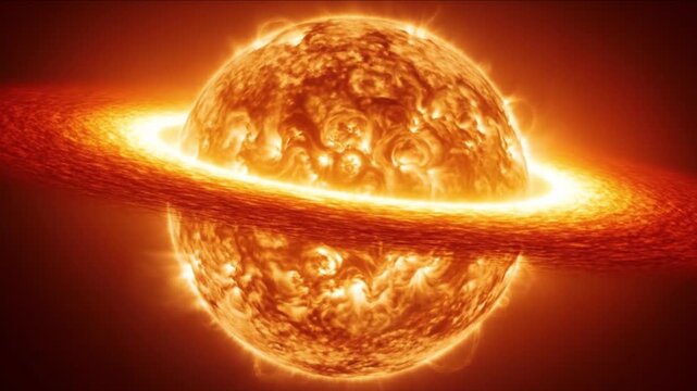脈動する赤色超巨星の表面で巨大な対流セルが蠢く深宇宙の天体CG