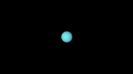 The planet Uranus and space. 3d illustration © Wublie