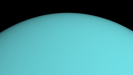 The planet Uranus and space. 3d illustration © Wublie