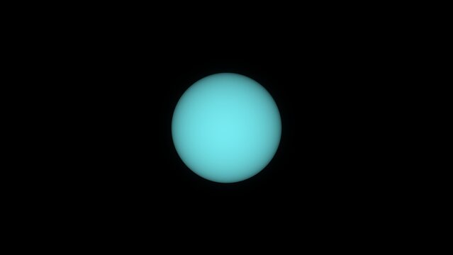 The planet Uranus and space. 3d illustration