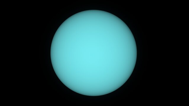 The planet Uranus and space. 3d illustration