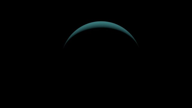 The planet Uranus and space. 3d illustration