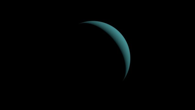 The planet Uranus and space. 3d illustration