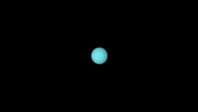 The planet Uranus and space. 3d illustration