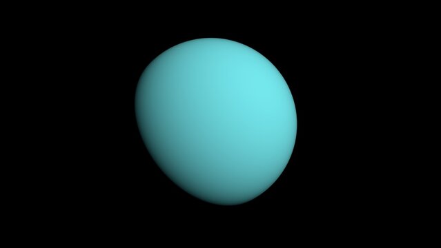 The planet Uranus and space. 3d illustration