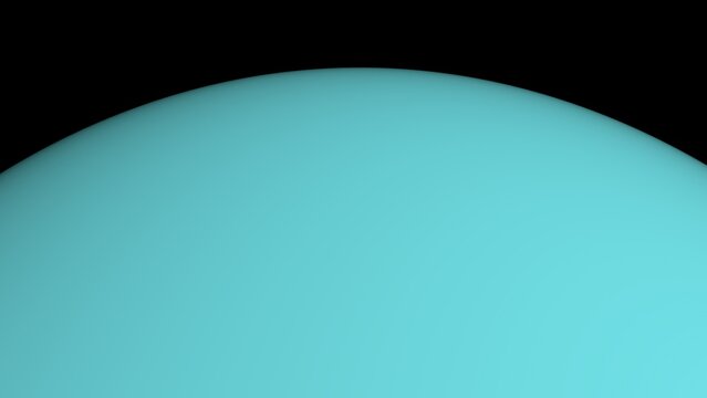 The planet Uranus and space. 3d illustration